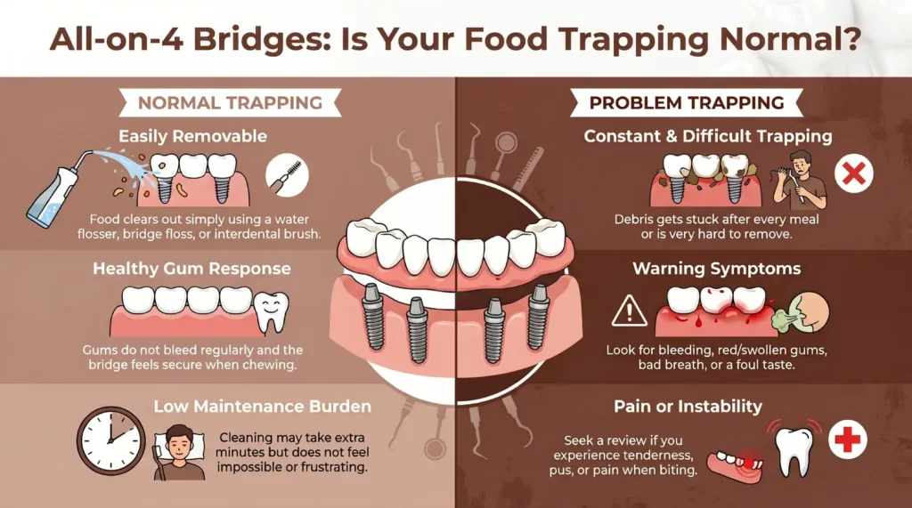 Dental Bridge Food Trapping